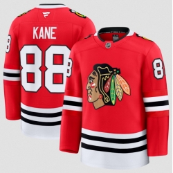 Men Chicago Blackhawks  88 Patrick Kane Red 2024 25 Home Stitched Hockey Jersey