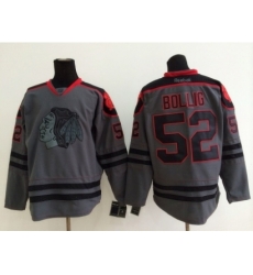 NHL chicago blackhawks #52 Brandon Bollig Charcoal Cross Check Jerseys