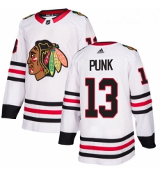 Youth Adidas Chicago Blackhawks 13 CM Punk Authentic White Away NHL Jersey 