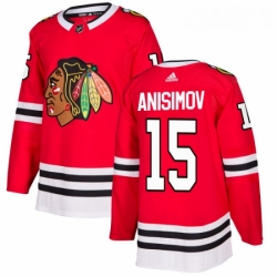 Youth Adidas Chicago Blackhawks 15 Artem Anisimov Authentic Red Home NHL Jersey 