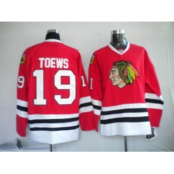 Youth RBK Chicago Blackhawks #19 TOEWS red