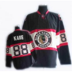 Youth RBK Chicago Blackhawks #88 KANE Black New Third Jersey