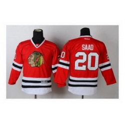 Youth nhl jerseys chicago blackhawks #20 saad red