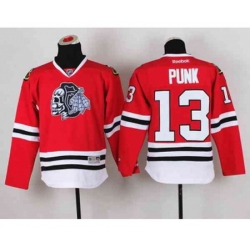 youth nhl jerseys chicago blackhawks #13 punk red-1[the skeleton head][punk]