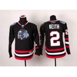 youth nhl jerseys chicago blackhawks #2 keith black-1[2014 new stadium][the skeleton head]