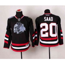 youth nhl jerseys chicago blackhawks #20 saad black-1[2014 new stadium][the skeleton head]