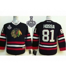 youth nhl jerseys chicago blackhawks #81 hossa black[2015 stanley cup]