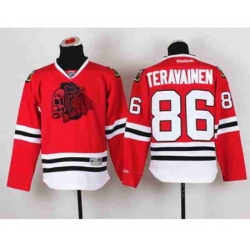 youth nhl jerseys chicago blackhawks #86 teravainen red[the skeleton head]