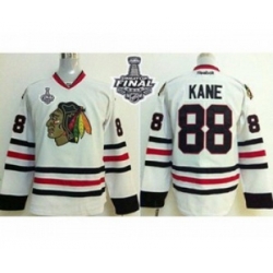 youth nhl jerseys chicago blackhawks #88 kane white[2015 stanley cup]