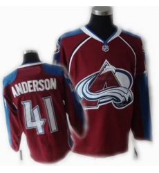 Colorado Avalanche Jerseys #41 ANDERSON Red jersey