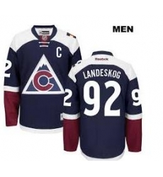 Men 92 Landeskog Navy Jersey