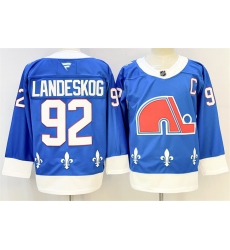 Men Colorado Avalanche 92 Gabriel Landeskog Blue 2025 26 With C Patch Alternate Stitched Jersey Men Colorado Avalanche 92 Gabriel Landeskog Blue 2025 26 With C Patch Alternate Stitched Jersey