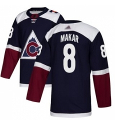 Youth Adidas Colorado Avalanche 8 Cale Makar Navy Alternate Authentic Stitched NHL Jersey