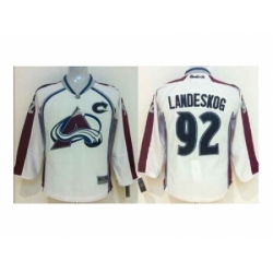 Youth nhl jerseys colorado avalanche #92 landeskog white