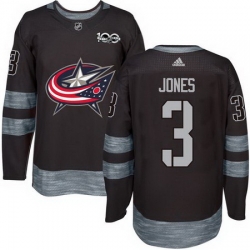 Blue Jackets #3 Seth Jones Black 1917 2017 100th Anniversary Stitched NHL Jersey