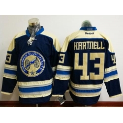 Blue Jackets #43 Scott Hartnell Navy Blue Alternate Stitched NHL Jersey