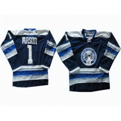 Columbus Blue Jackets #1 Steve Mason Blue 3RD Jerseys