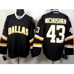 Dallas Stars 43 Valeri Nichushkin Black Stitched NHL Jersey