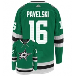 Men Adidas Dallas Starts 16 Joe Pavelski Authentic Green NHL Hockey Jersey