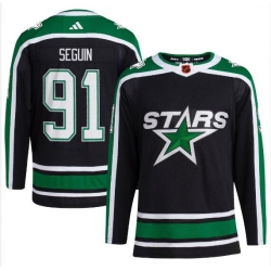 Men's Dallas Stars Tyler Seguin adidas #91 Black Reverse Retro Player Jersey