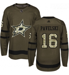 Stars #16 Joe Pavelski Green Salute to Service Youth Stitched Hockey Jersey