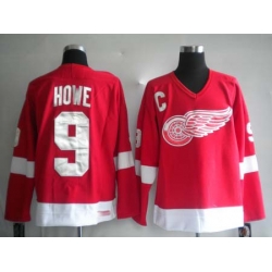 Deroit Red wings 9 HOWE red Jerseys