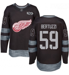 Red Wings #59 Tyler Bertuzzi Black 1917 2017 100th Anniversary Stitched Hockey Jersey