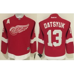 Red Wings #13 Pavel Datsyuk Red Stitched Youth NHL Jersey