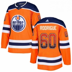 Mens Adidas Edmonton Oilers 60 Olivier Rodrigue Authentic Orange Drift Fashion NHL Jersey 