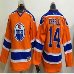 Youth Edmonton Oilers #14 Jordan Eberle Orange Stitched NHL Jersey