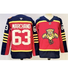 Men Florida Panthers 63 Brad Marchand Red 2026 2026 Winter Classic Stitched Hockey Jersey Men Florida Panthers 63 Brad Marchand Red 2026 2026 Winter Classic Stitched Hockey Jersey