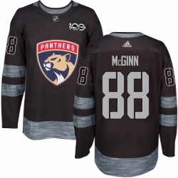 Mens Adidas Florida Panthers 88 Jamie McGinn Authentic Black 1917 2017 100th Anniversary NHL Jersey 