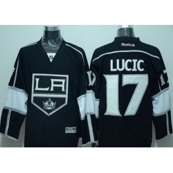 Los Angeles Kings #17 Milan Lucic Black Home Stitched NHL Jersey