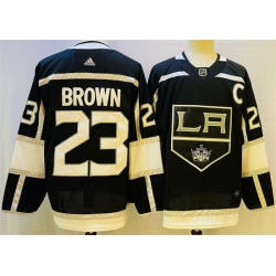 Men Los Angeles Kings 23 Dustin Brown Black Stitched Jersey