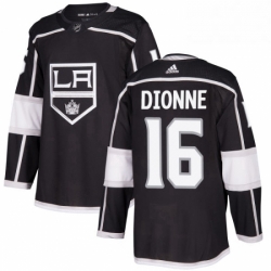 Mens Adidas Los Angeles Kings 16 Marcel Dionne Premier Black Home NHL Jersey 