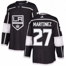 Mens Adidas Los Angeles Kings 27 Alec Martinez Premier Black Home NHL Jersey 