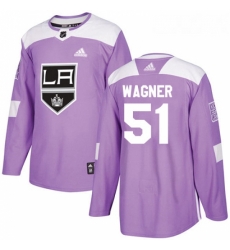 Youth Adidas Los Angeles Kings 51 Austin Wagner Authentic Purple Fights Cancer Practice NHL Jersey 