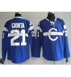 Hockey Montreal Canadiens #21 Brian Gionta blue Jersey