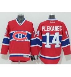 Montreal Canadiens #14 Tomas Plekanec Stitched Red NHL Jersey