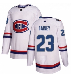 Youth Adidas Montreal Canadiens 23 Bob Gainey Authentic White 2017 100 Classic NHL Jersey 