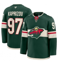 Men Minnesota Wild ACTIVE PLAYER Custom Green 2024 25 Home Stitched Hockey Jersey