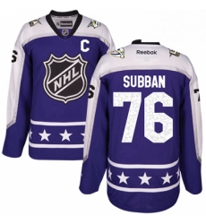 Mens Adidas Nashville Predators 76 PK Subban Authentic Black 2018 All Star Central Division NHL Jersey 