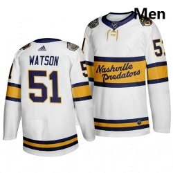 Predators 51 Austin Watson White 2020 Winter Classic Adidas Jersey