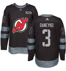 Devils #3 Ken Daneyko Black 1917 2017 100th Anniversary Stitched NHL Jersey