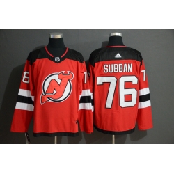 Devils 76 P K  Subban Red Adidas Jersey