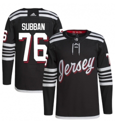 Men New Jersey Devils 76 P K  Subban 2021 2022 Black Stitched Jersey