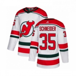 Mens Adidas New Jersey Devils 35 Cory Schneider Authentic White Alternate NHL Jersey 