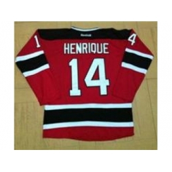 NHL Jerseys Devils #14 HENRIQUE Red-black Jerseys