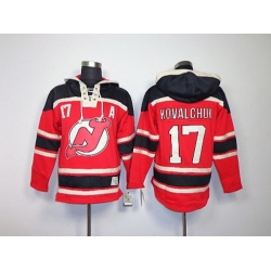 nhl jerseys new jersey devils #17 kovalchuk red[pullover hooded sweatshirt] patch A]