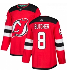 Youth Adidas New Jersey Devils 8 Will Butcher Authentic Red Home NHL Jersey 